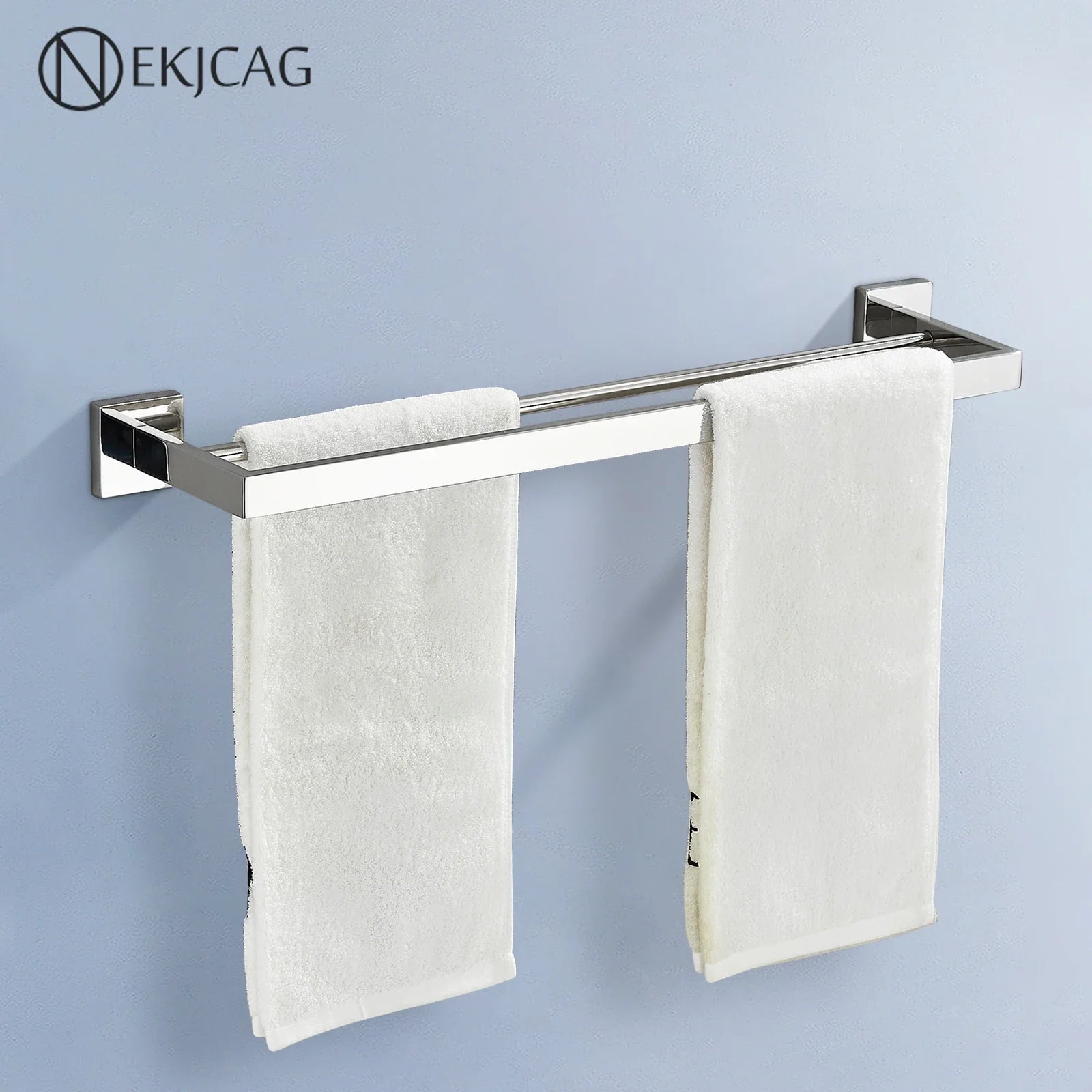 Afralia™ Chrome Towel Rack Bar40cm: Wall Mounted Bathroom Cloth Holder, SUS304 Toilet Hardware