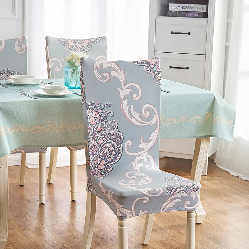 Afralia™ Stretch Print Chair Cover - Elastic Seat Slipcover