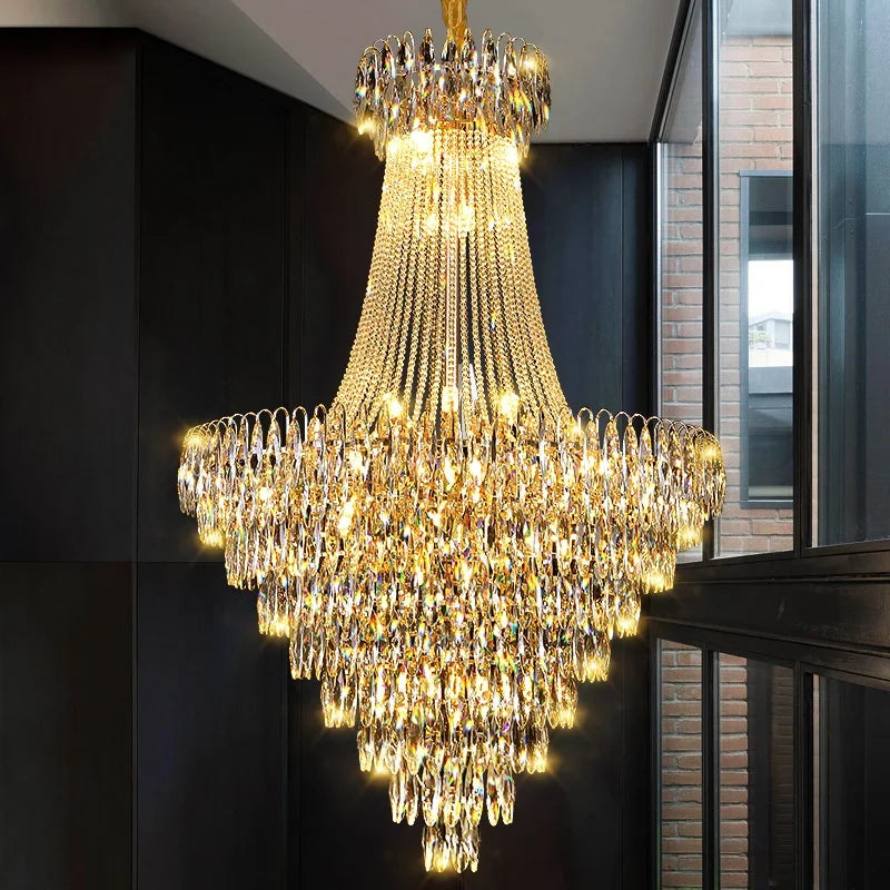 Afralia™ Crystal Chandelier for Modern Home Decor & Luxury Lighting