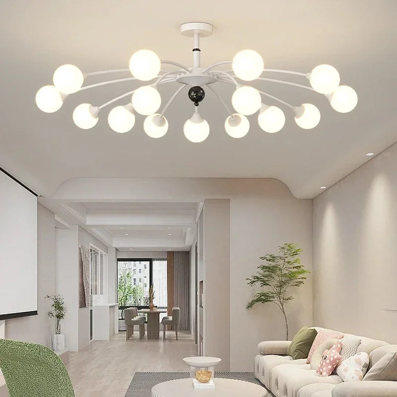 Afralia™ Nordic Light Luxury Chandelier - Modern, Creative, Warm Bedroom, Dining, Living Room Lamps