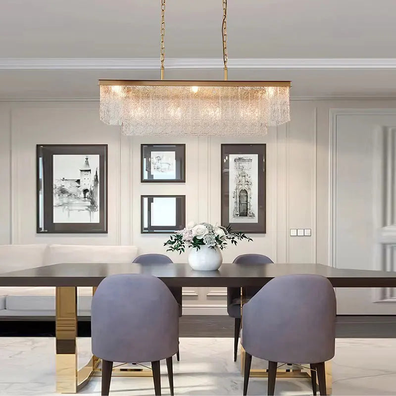 Afralia™ Modern Crystal Chandelier Pendant Light for Dining & Living Room Decor