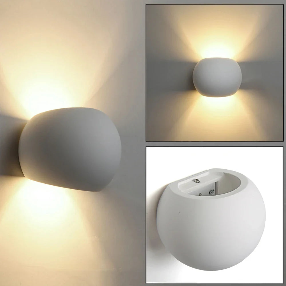 Afralia™ 5W LED Gypsum Wall Lamp for Bedroom, Living Room, and Kitchen Lighting