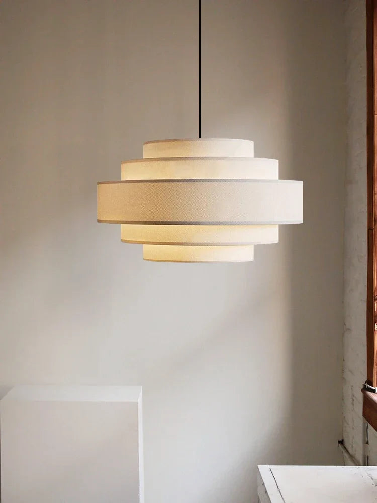 Afralia™ Fabric Chandelier: Modern LED Pendant Lamp for Dining Room, Kitchen Island, and Foyer