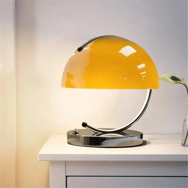 Afralia™ Small Orange Table Lamp: Modern Minimalist Bedroom Light