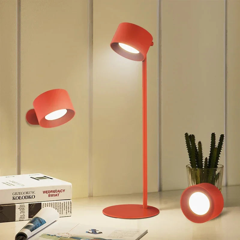 Afralia™ RGB Desk Lamp: Portable, Magnetic, Rechargeable, 360° Rotation, Wall Mount, Reading Light