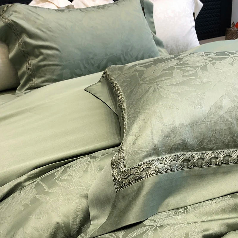 Afralia™ 1000TC Lyocell Cotton Jacquard Luxury Bedding Set with Soft Silky Feel