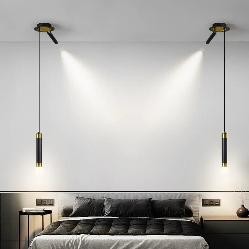 Afralia™ Rotatable Spotlight Pendant Lamp for Modern Bedroom, Living Room, and Kitchen Lighting