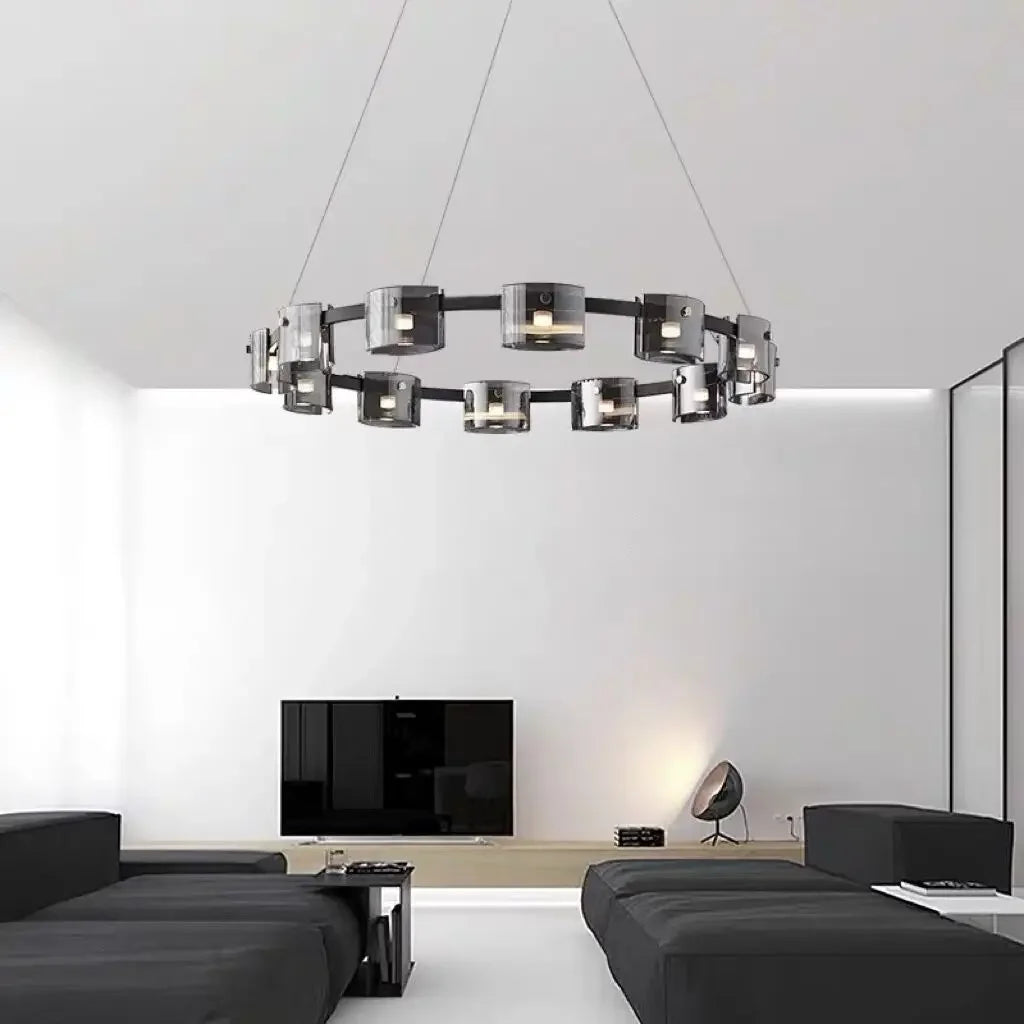 Afralia™ LED Straight Line Ceiling Chandeliers Modern Simplicity Pendent Light Fixtures
