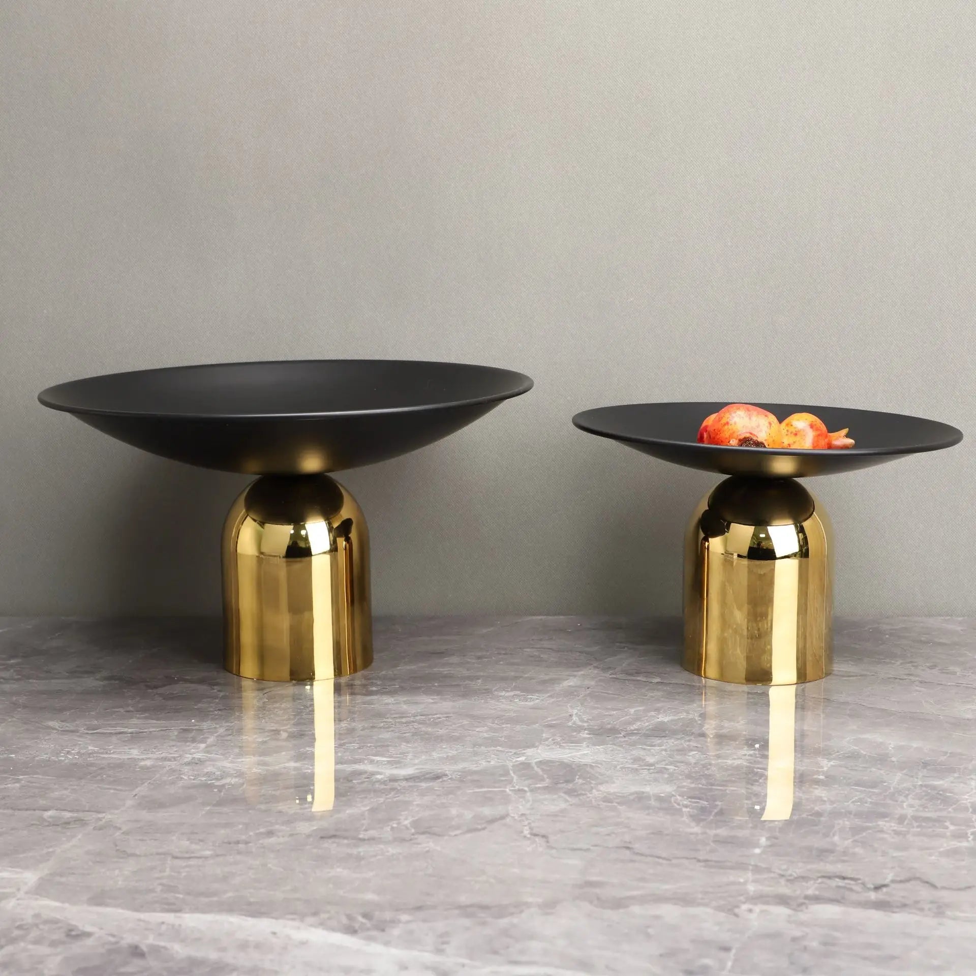 Afralia™ Metal Mushroom Golden Tray Desktop Storage Container – Tabletop Decor & Home Decoration