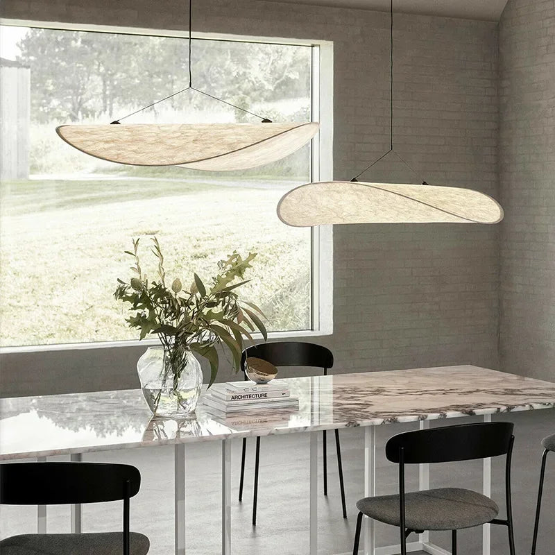 Afralia™ Silk Pendant Chandelier for Living Room Bedroom Restaurant - Modern Nordic Indoor Lighting Fixtures
