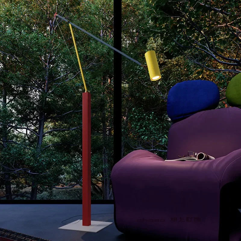 Afralia™ Colorful Metal LED Floor Lamp Adjustable Standing Light for Living Room Kids Room