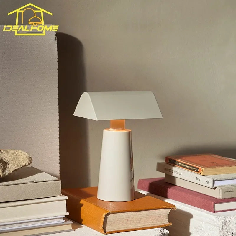 Afralia™ Wireless Charging Table Lamp Touch Switch Desk Light for Bedroom