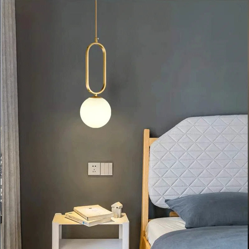 Afralia™ Glass Ball Pendant Lights Dining Decor Chandeliers Kitchen Hanging Lamp Fixture
