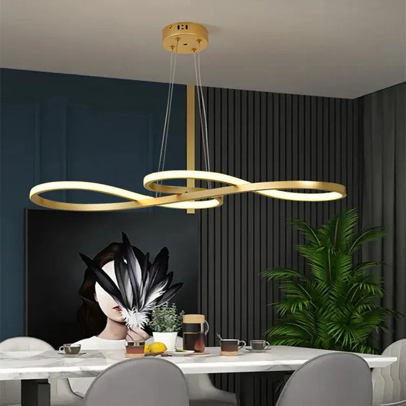 Afralia™ Elegant Pendant Lights for Dining, Kitchen, Living Room - Modern LED Chandelier ArrayCollection