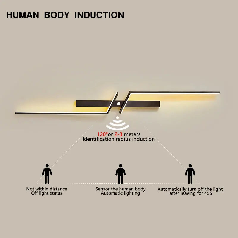 Afralia™ Motion Sensor LED Wall Lights for Indoor Spaces