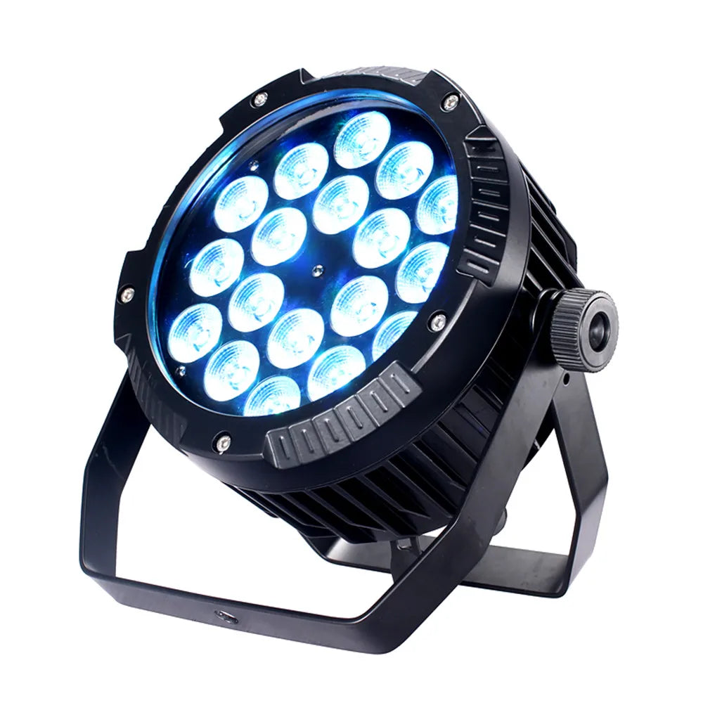 Afralia™ 18x18W RGBWA UV 6in1 LED Par Lights for DJ Stage Control