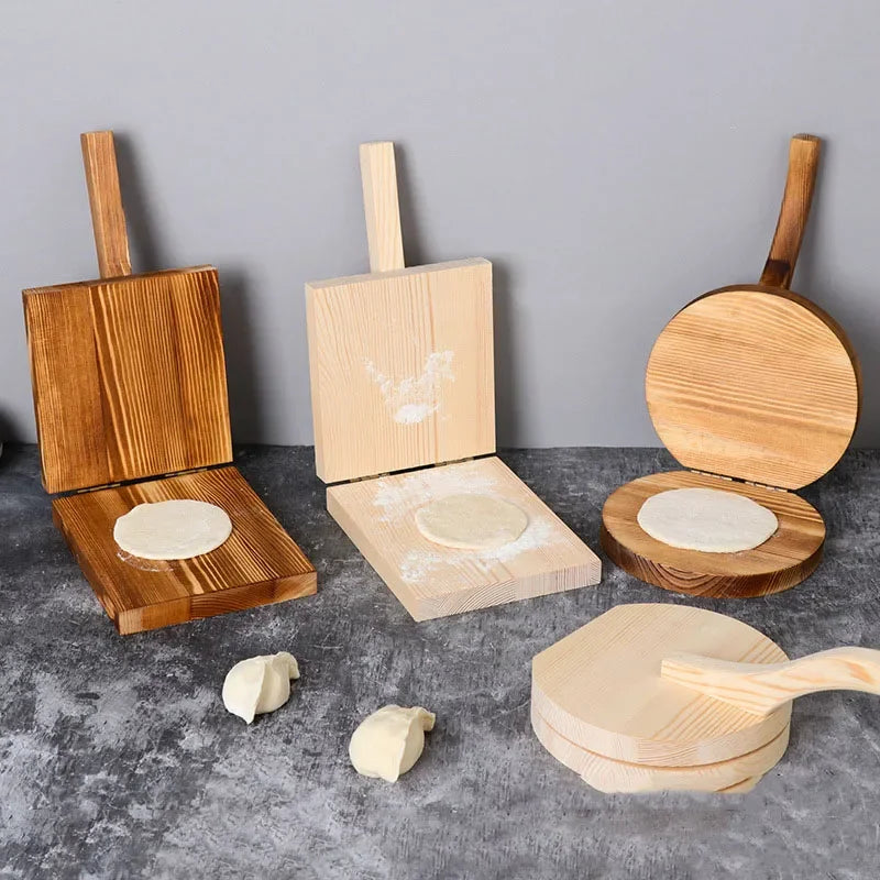 Afralia™ Wooden Tortilla Press Kitchen Gadget