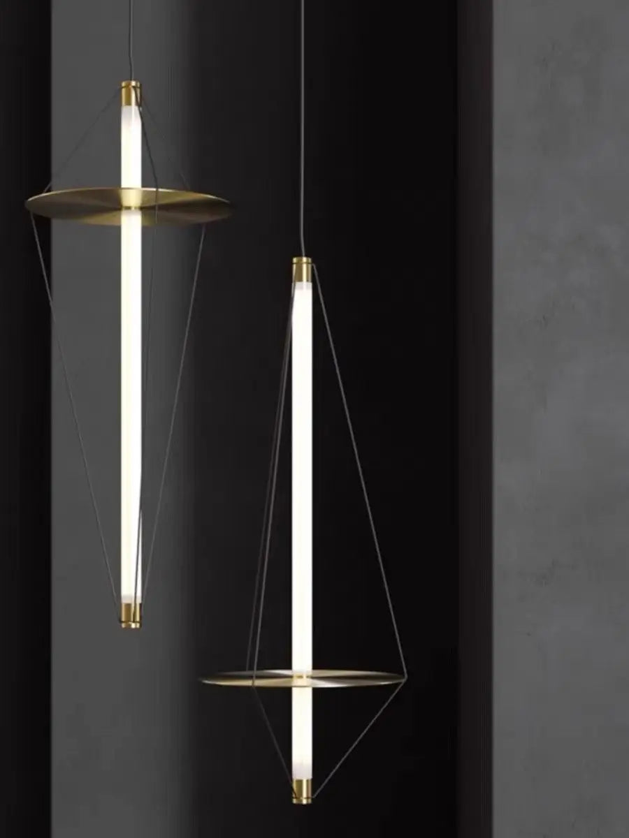 Afralia™ Disc Pendant Light: Modern Minimalist LED Chandelier for Bedroom Decor