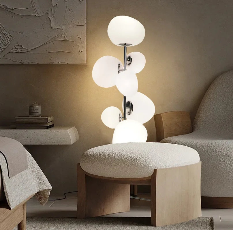 Afralia™ Nordic 7-Light E27 LED Floor Lamp for Living Room Decor