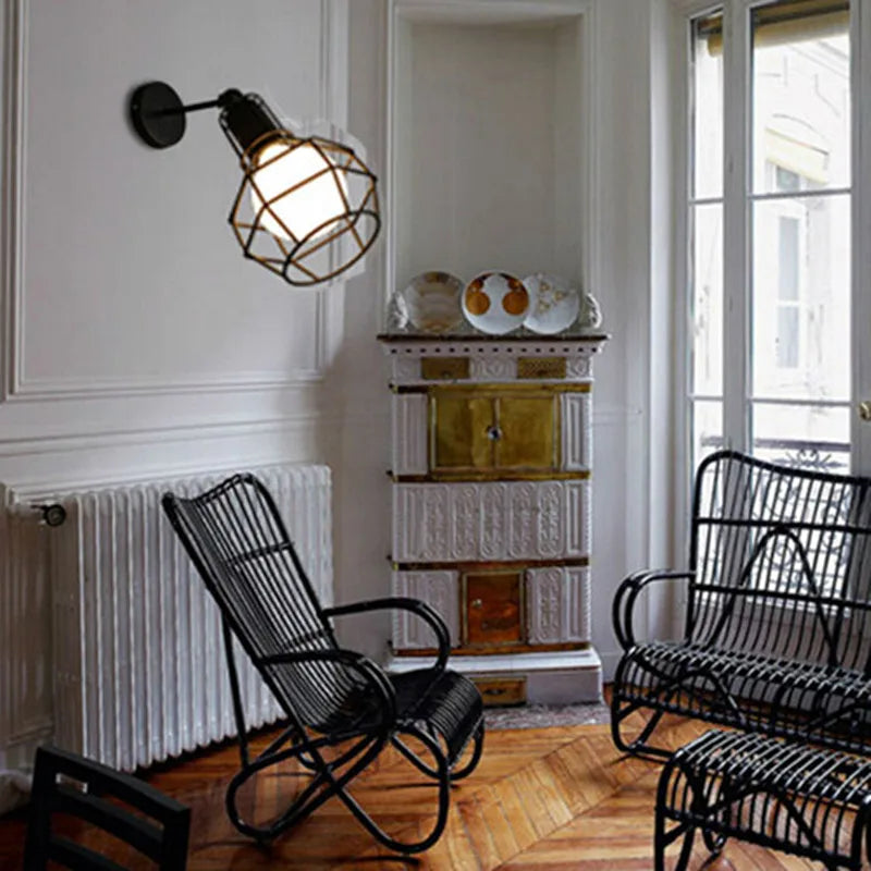 Afralia™ Vintage Industrial Wall Light for Cafe Bedroom Staircase Balcony Decor