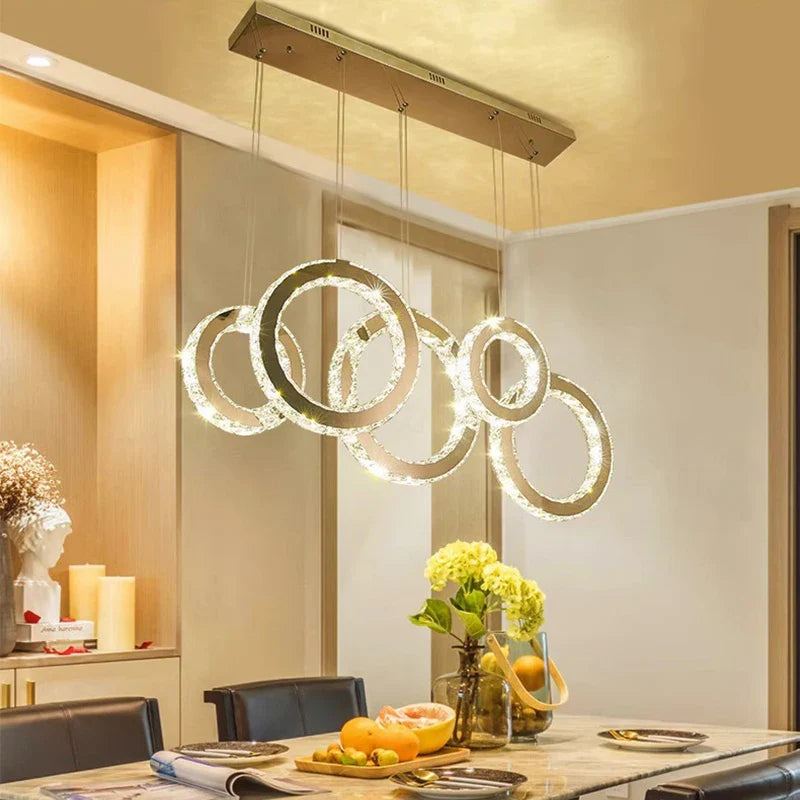 Afralia™ Modern LED Pendant Light Chandelier for Living and Dining Room Lighting