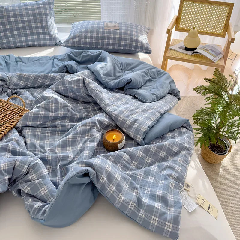 Afralia™ Cotton Summer Quilt with Soybean Fiber Filling - Thin Comforter for All Seasons