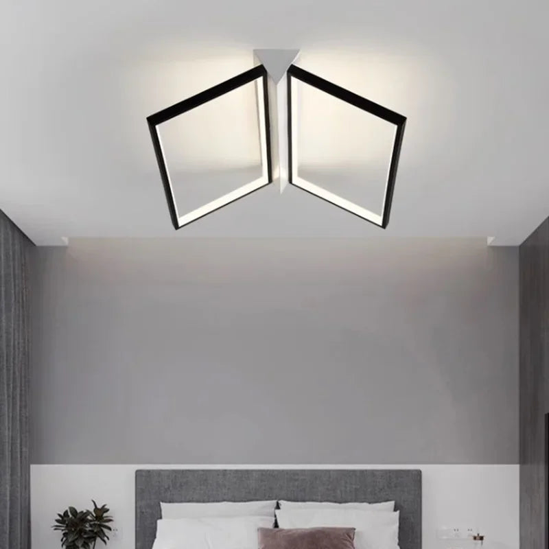 Afralia™ Geometric LED Ceiling Lights for Stylish Home Lighting