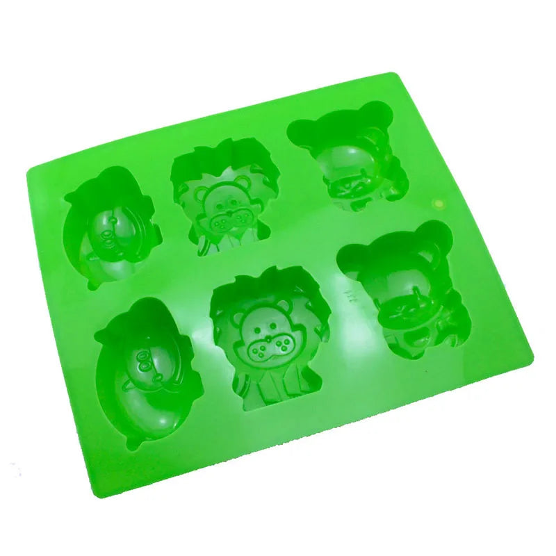 Afralia™ Lion Hippo Silicone Mold: DIY Baking Chocolate Fondant Mold