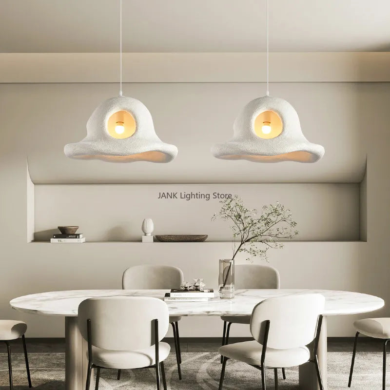Afralia™ Island LED Chandelier for Coffee Shop, Bar, Bedroom - Wabi Sabi Personality Indoor Decor