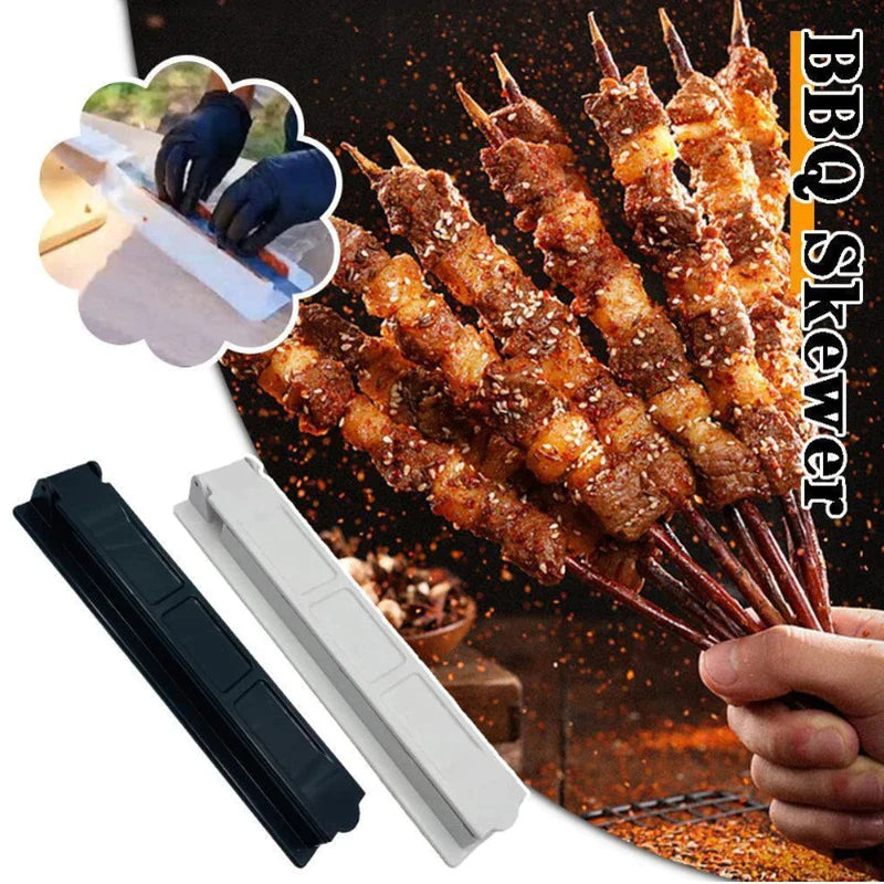 Afralia™ Kebab Press Maker for BBQ Skewers and Grill Meat - Portable Picnic Tool