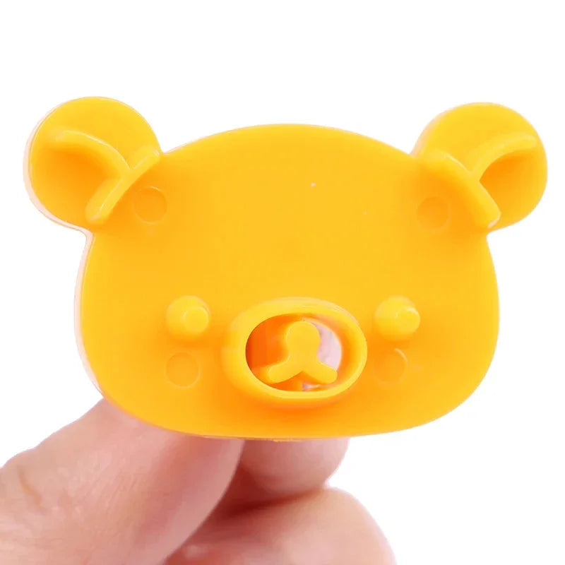 Afralia™ Cute Bear Sandwich Mold & Cookie Cutter Baking Set