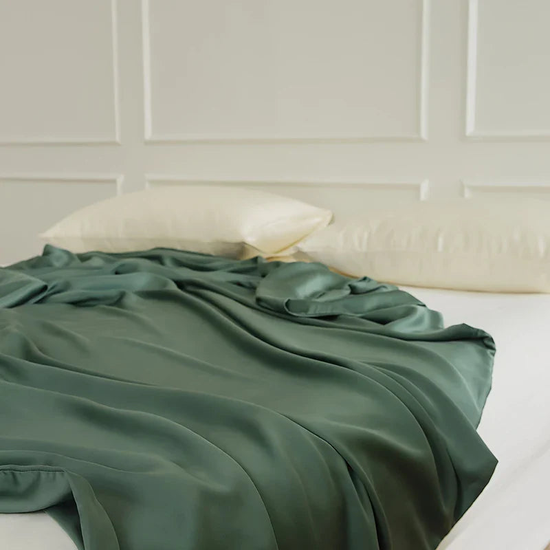 Afralia™ Silky Eucalyptus Fiber Duvet Cover - Solid Color, Soft Skin-Friendly Fabric