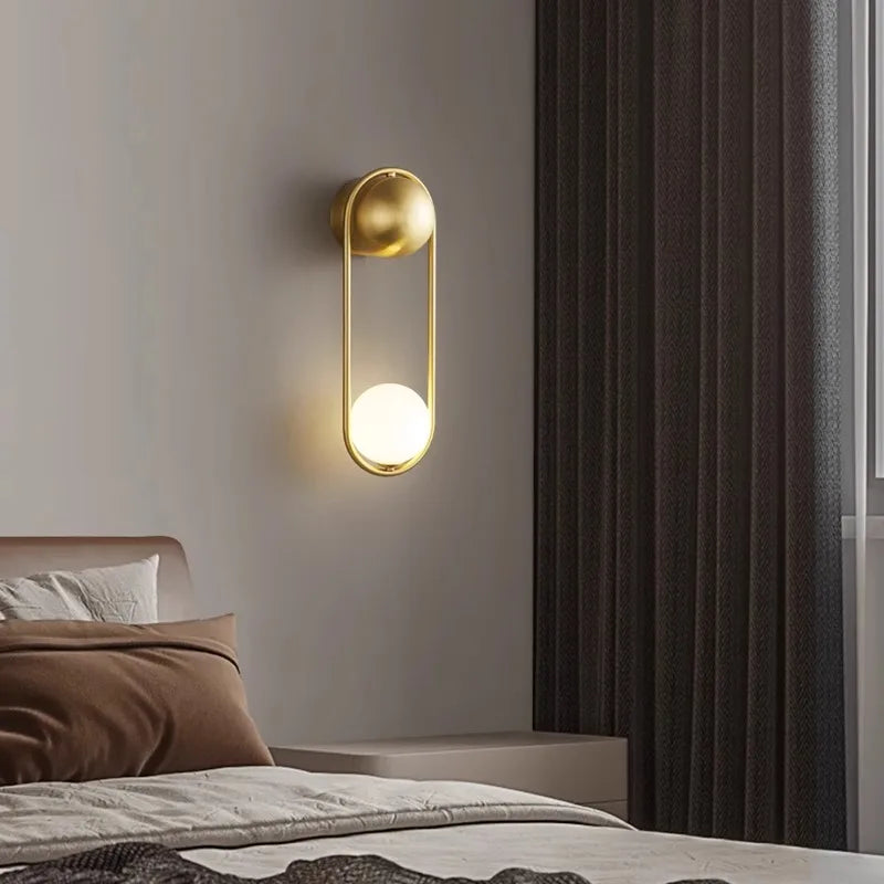 Afralia™ LED Wall Lamp: Modern Nordic Light for Bedroom, Corridor & More