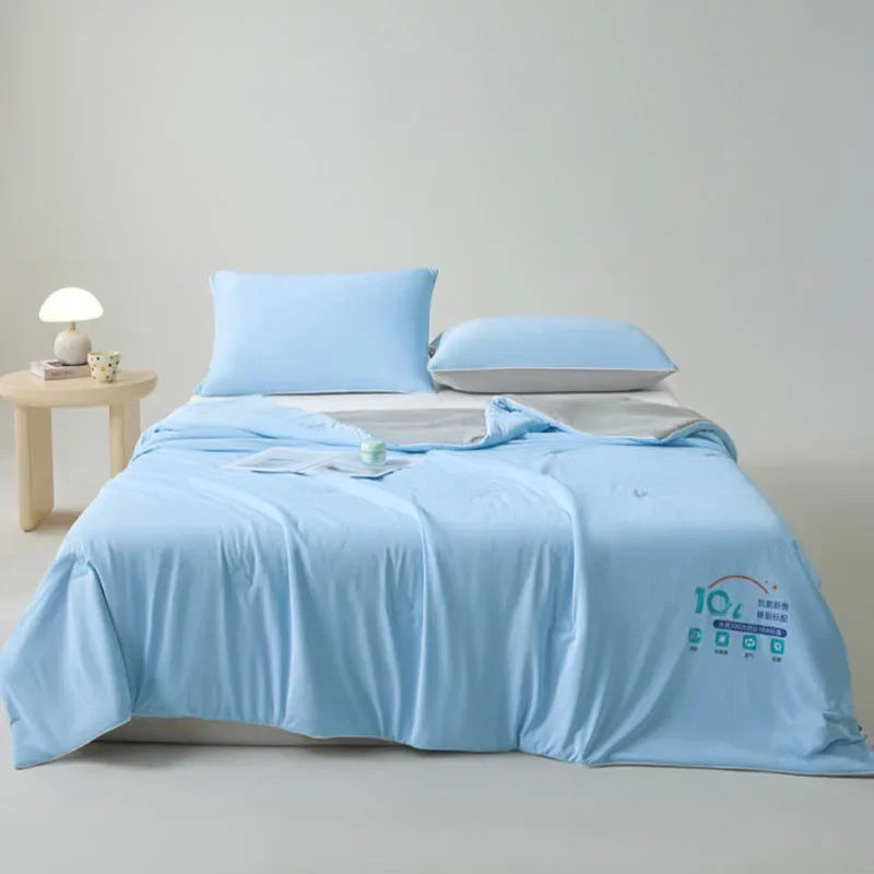Afralia™ Satin Silky Cooling Blanket - Lightweight Air Conditioner Comforter