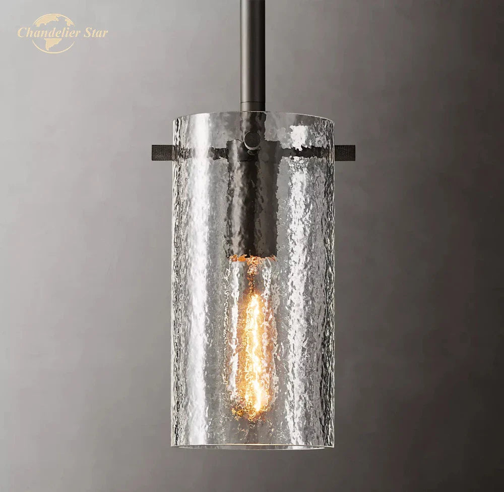 Afralia™ Modern Glass LED Chandelier Charleroi Pendant Light for Kitchen Bedroom Dining Room