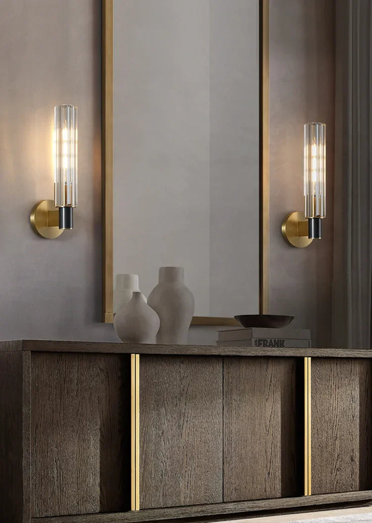 Afralia™ Luxury Copper Moon Wall Light - Decorative LED Wall Lamp for Home Bedroom