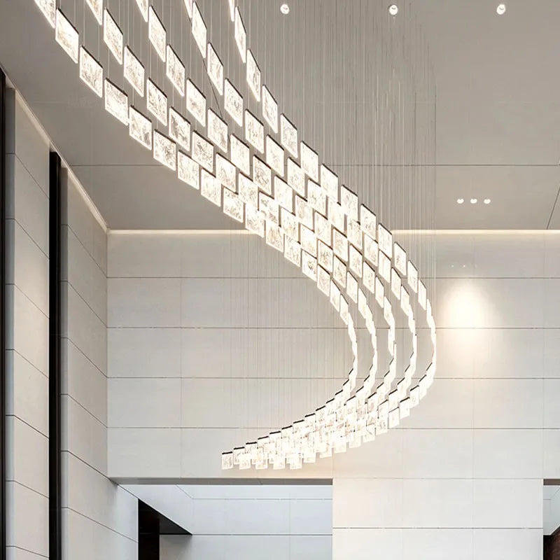 Afralia™ Acrylic Chandelier Lights Modern Minimalism Design Customized Home Lighting