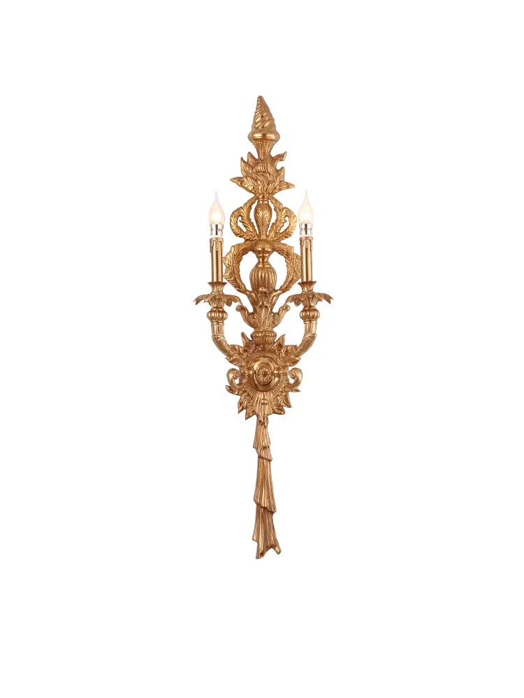 Afralia™ Royal Vanity LED Mirror Light Brass Aged Copper Indoor Wall Decor