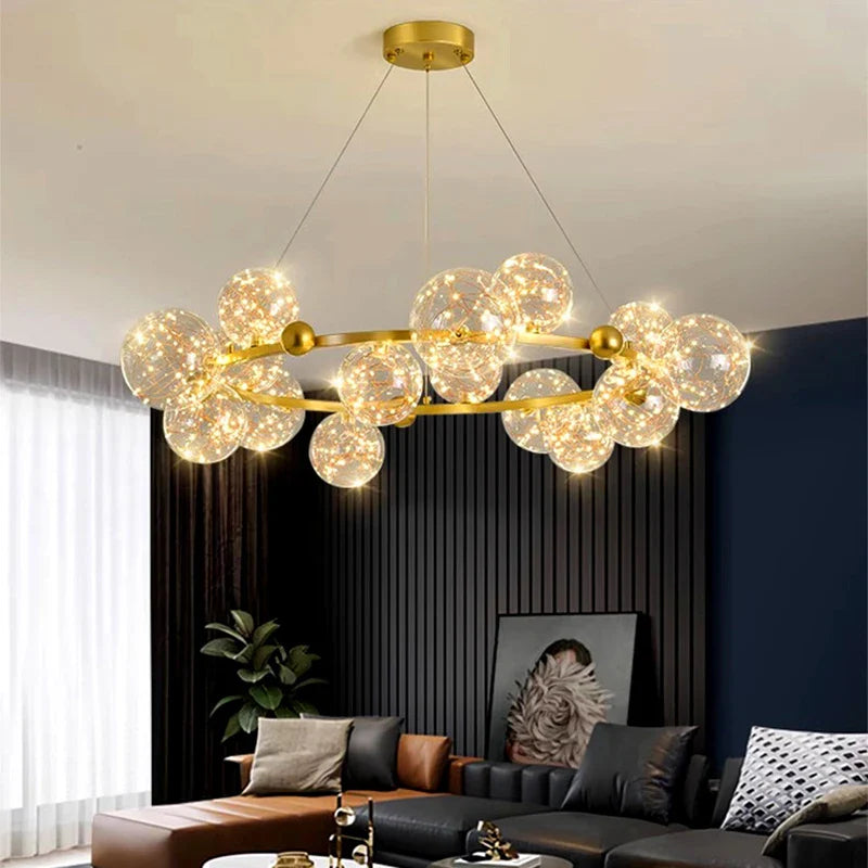 Afralia™ Modern LED Pendant Chandelier for Home Decor and Indoor Lighting