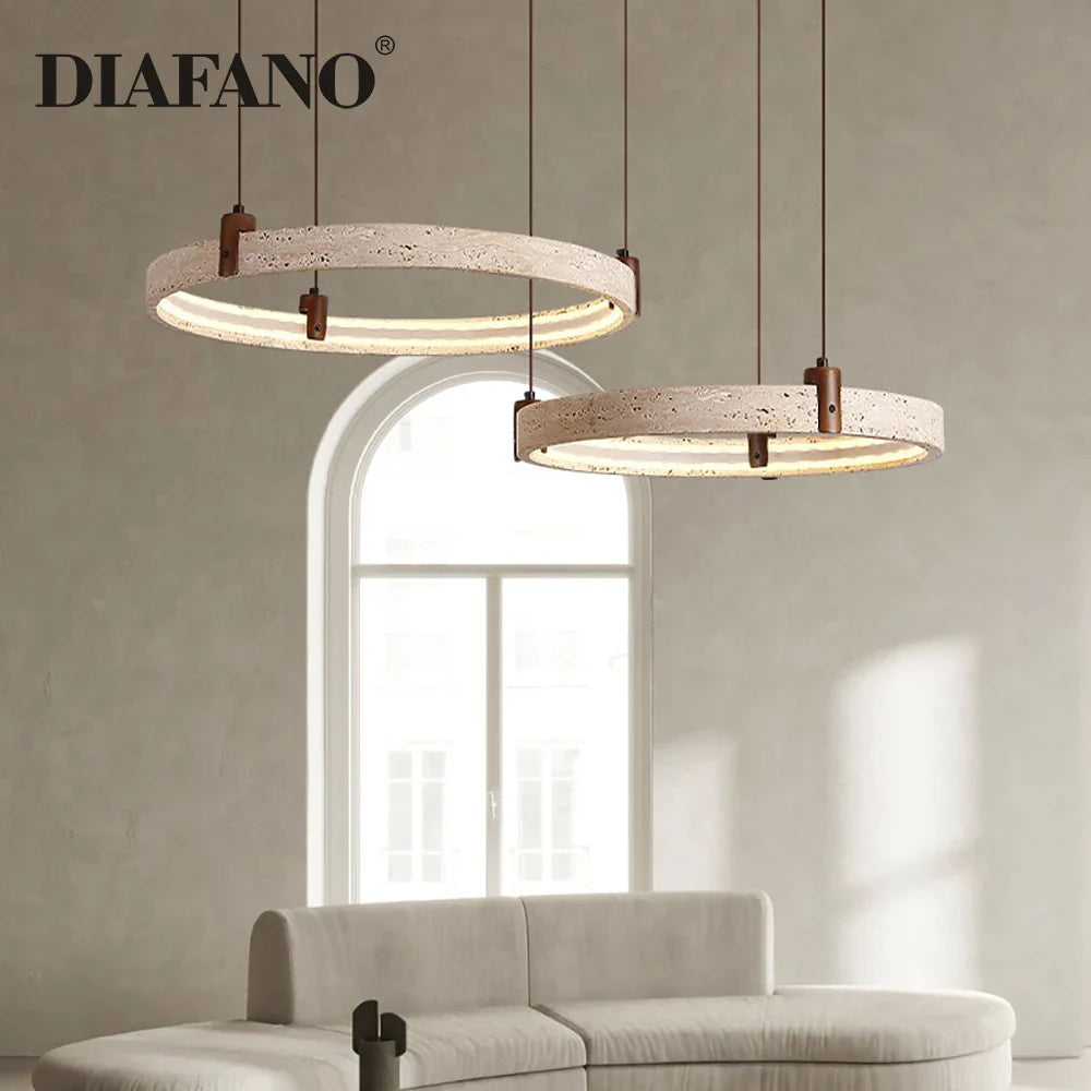 Afralia™ Cave Stone Chandelier Pendant Light - Luxury Nordic Living Room Fixture