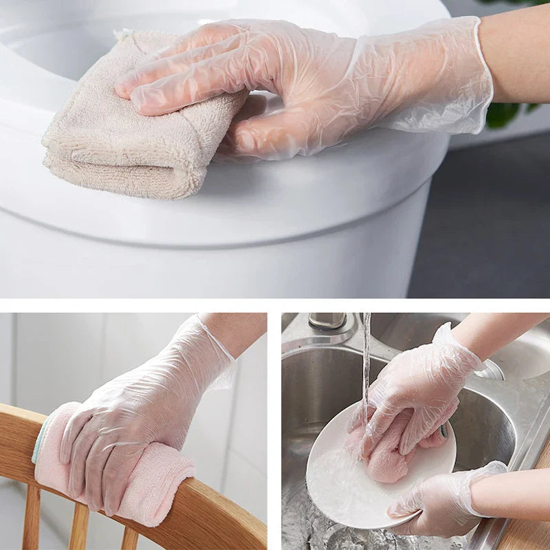 Afralia™ TPE Disposable Gloves 100-Pack: Non-Slip, Food Grade, Household Cleaning