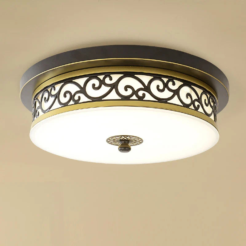 Afralia™ Retro Style LED Ceiling Light for Modern Home Decor
