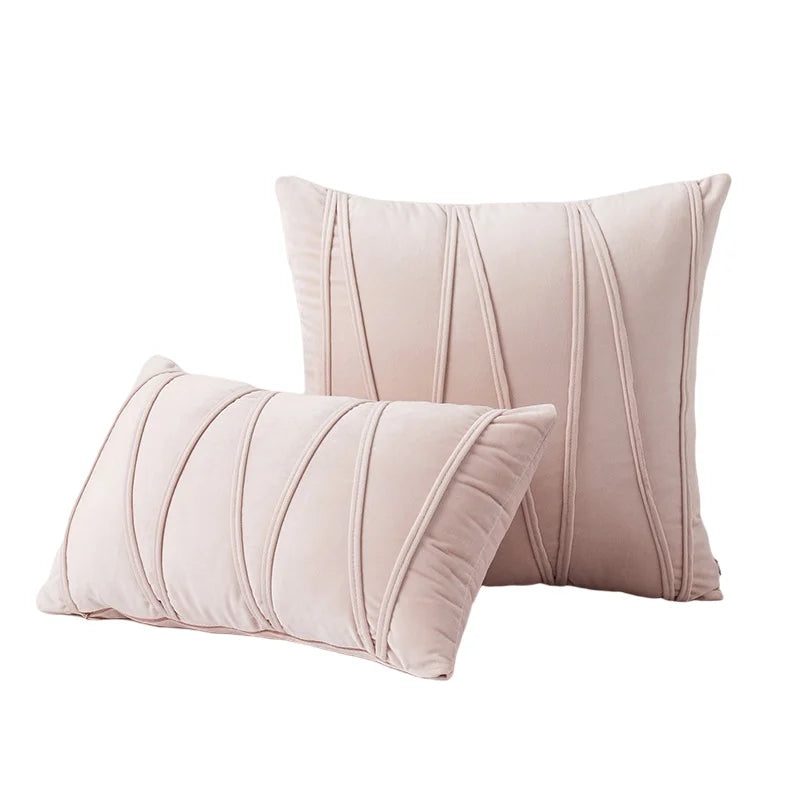 Afralia™ Velvet Solid Color Cushion Cover for Home Sofa Decor