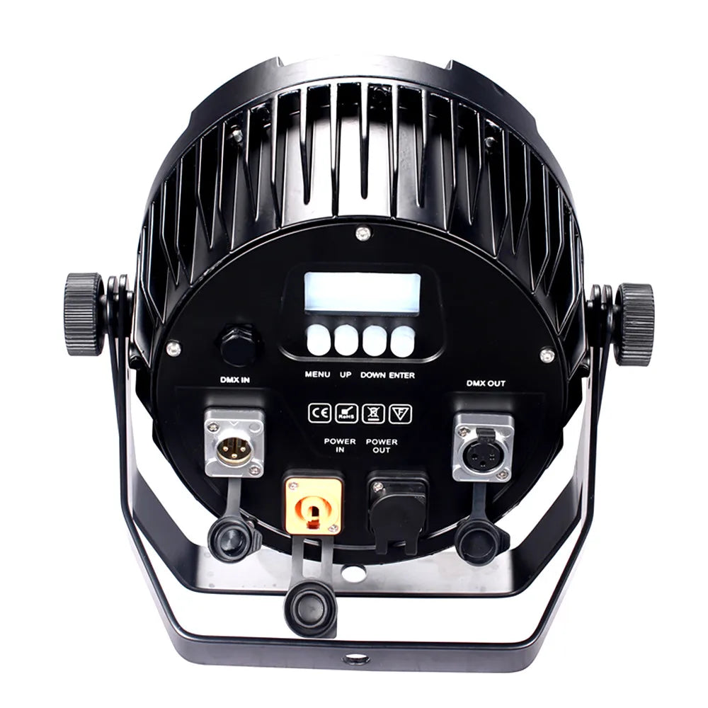 Afralia™ 18x18W RGBWA UV 6in1 LED Par Lights for DJ Stage Control