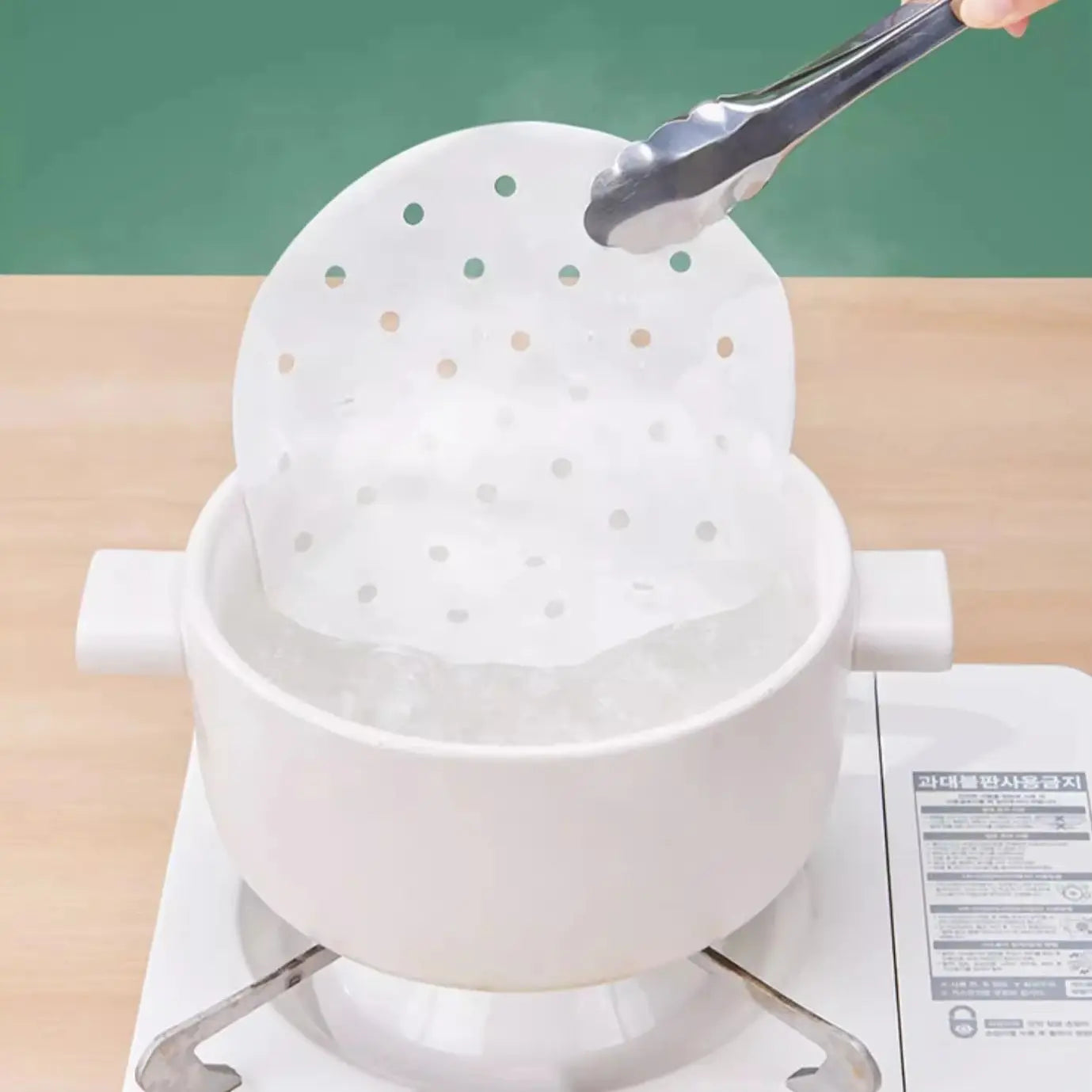 Afralia™ Non-Stick Steamed Bun Pad Paper for Air Fryer, High Temp Resistant