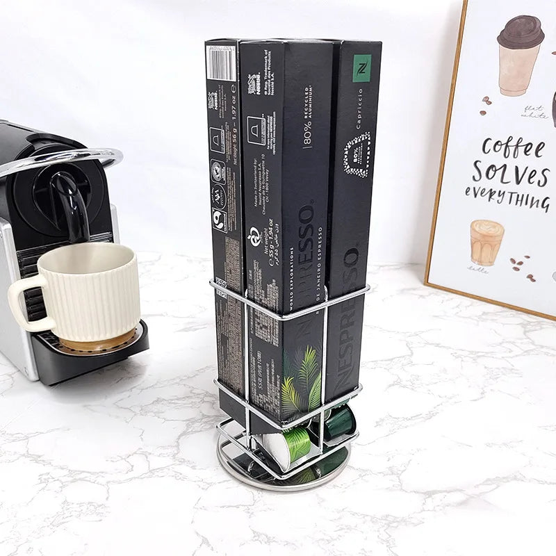 Afralia™ Nespresso Capsule Storage Rack - 40 Coffee Pod Holder Stand