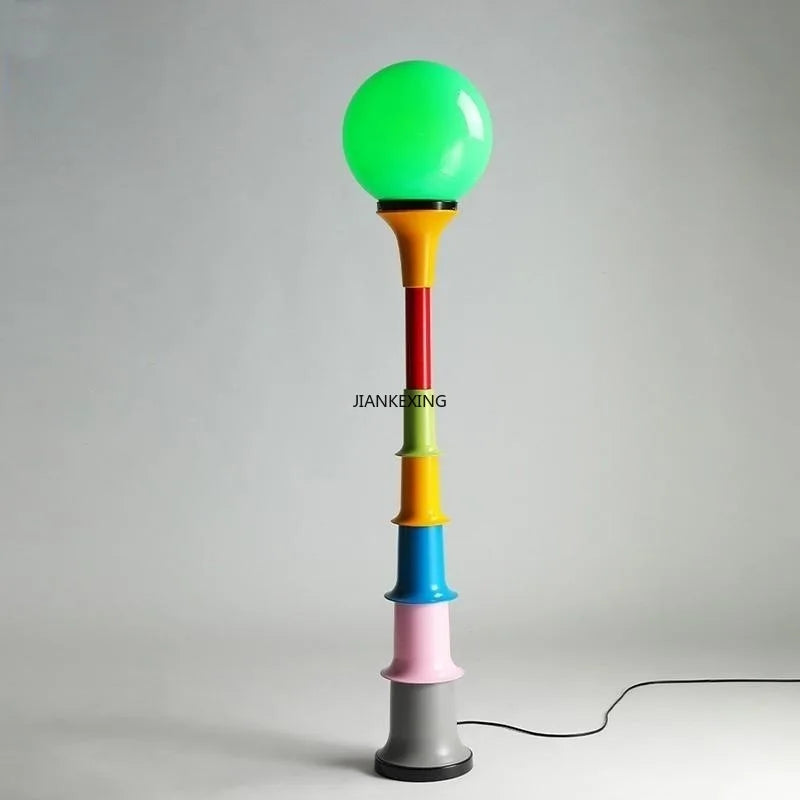Afralia™ Colorful Retro LED Floor Lamp for Bedroom and Children's Study