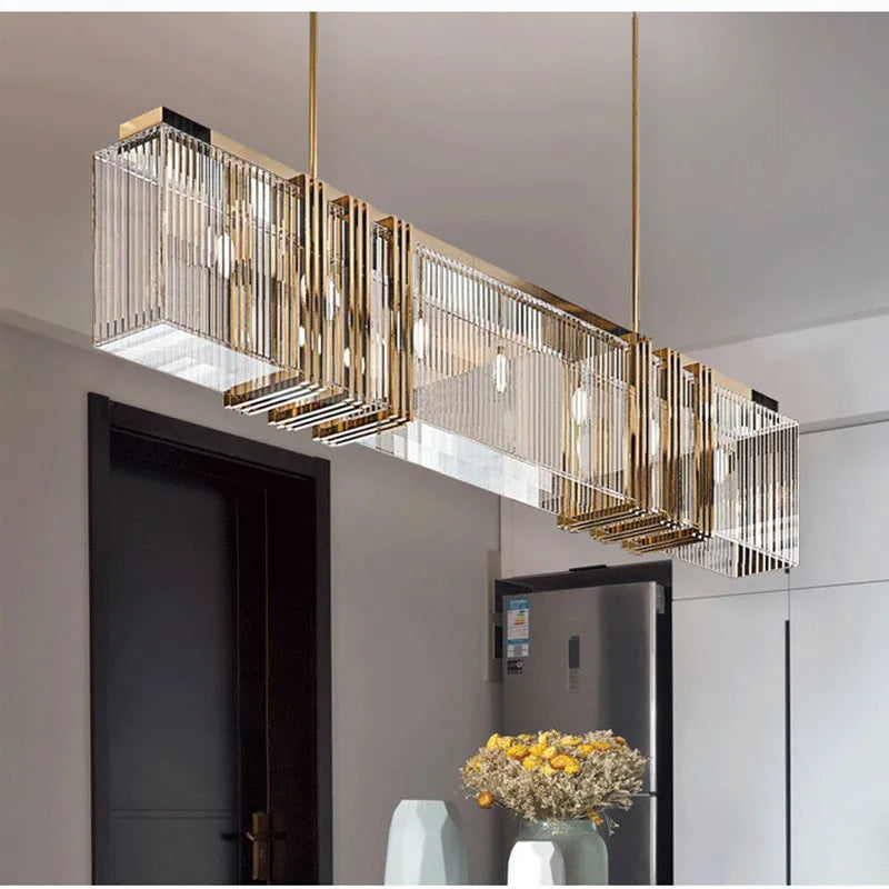 Afralia™ Crystal LED Chandelier: Modern Luxury Dining Room Kitchen Lighting Fixtures