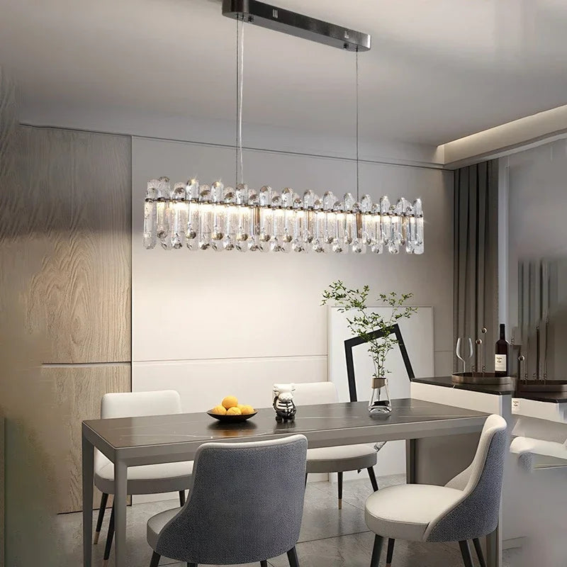 Afralia™ LED Crystal Ceiling Chandelier: Luxury Home Decoration for Dining, Living, and Bedroom