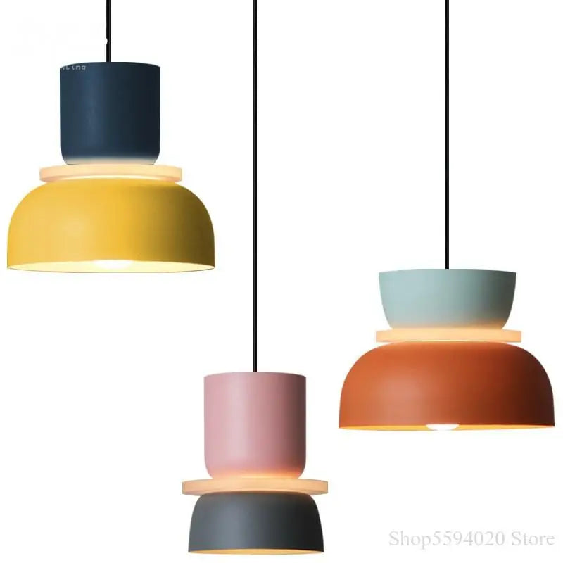 Afralia™ Makaron Pendant Lights Modern Hanging Lamp Luminaire for Living Room Decor
